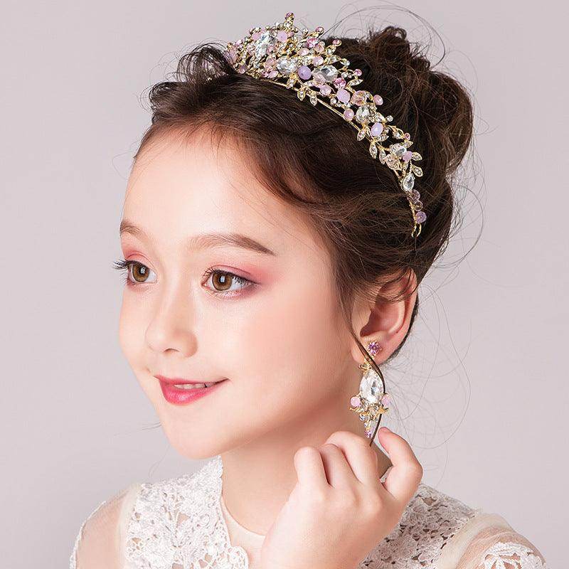 Wedding Hair Accessories for Kids, Flower Girl Hair Accessory, Princess Headpiece Flower Girl Headpiece Accessories for Birthday Party 641194277256 - COCOMELODY